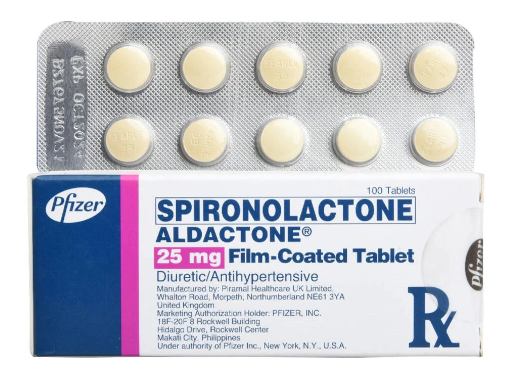 Thuốc lợi tiểu spironolactone được dùng phổ biến trong điều trị bệnh tim.webp